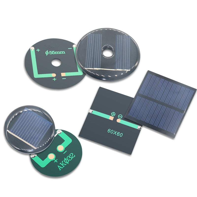 Mini panel solar de 3V 100mA 60x60mm