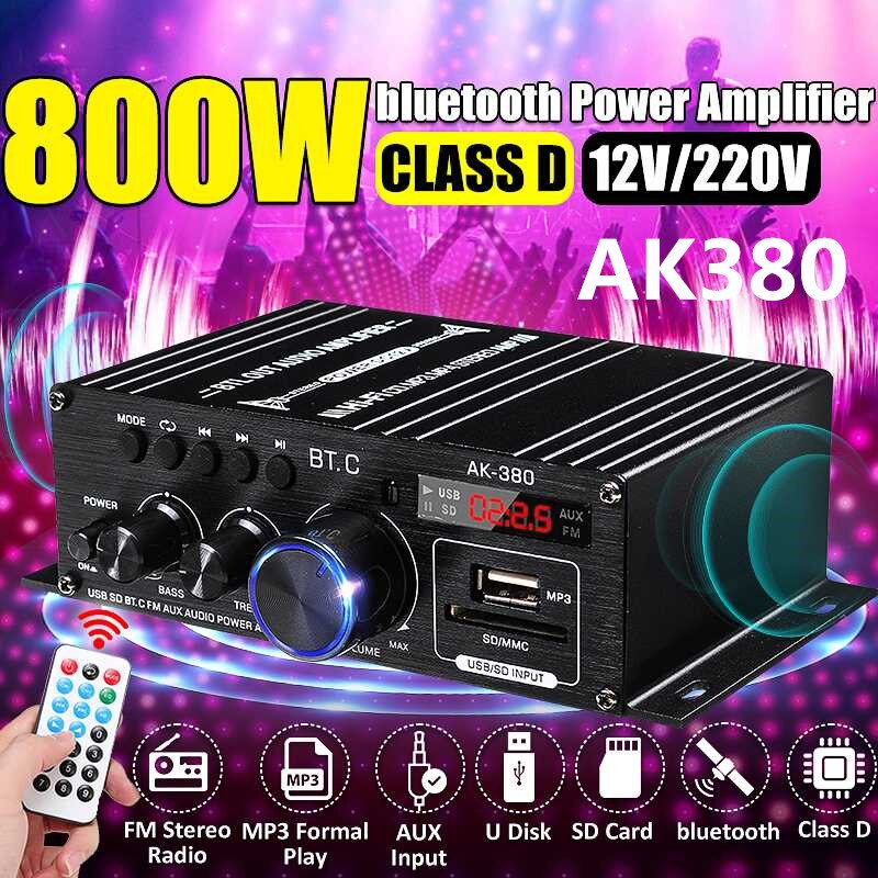 Amplificateur de puissance domestique AK45/AK35, 800W, 2 canaux