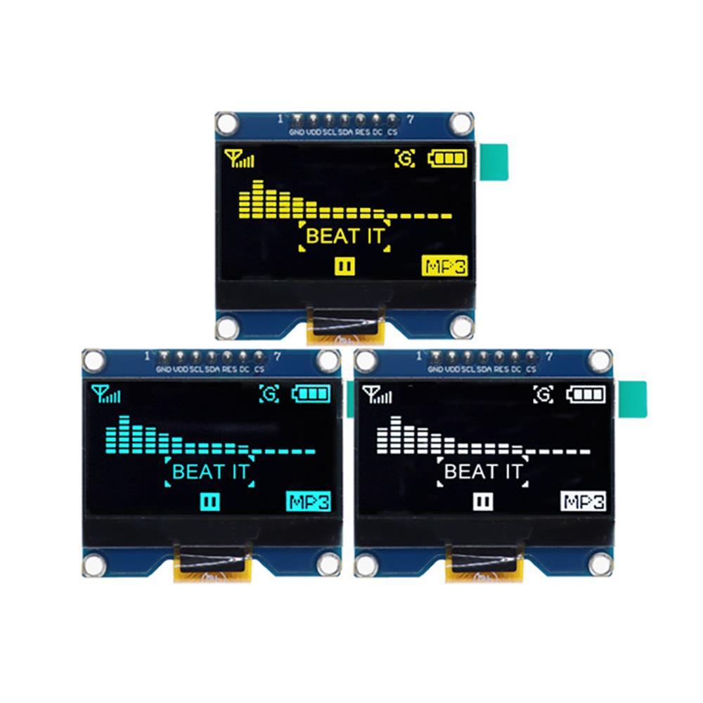 1.54 inch White OLED Display Module 128x64 SPI Interface OLED Screen Board 3.3-5V UART for arduino Diy Kit