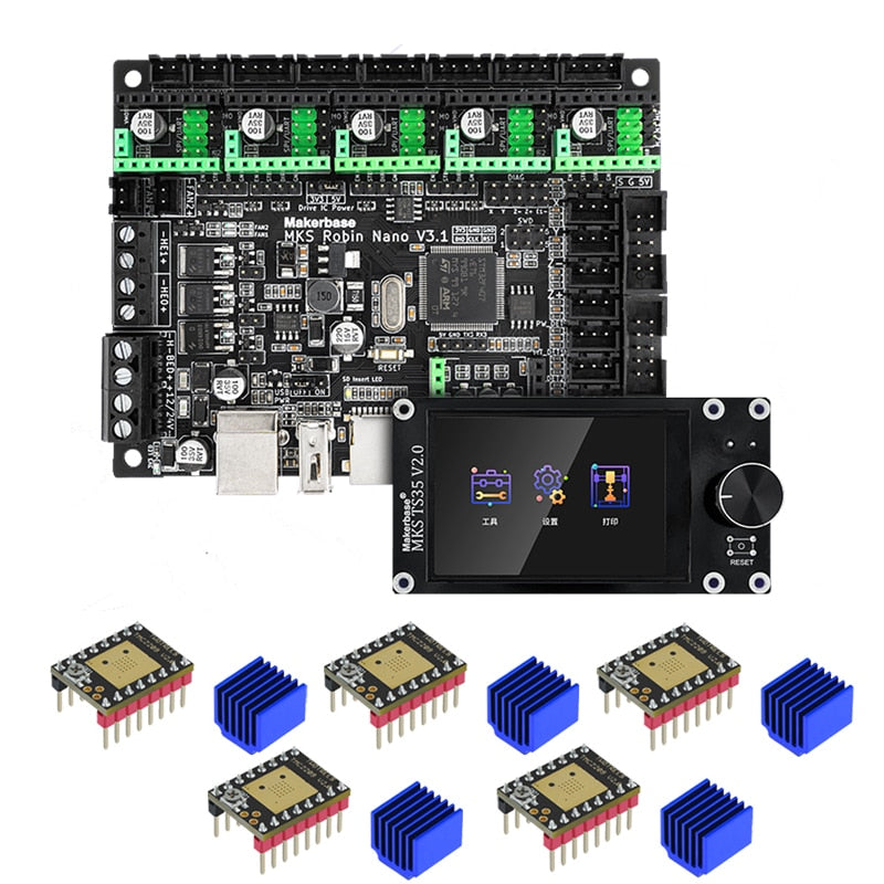 MKS Robin Nano V3.1 3D Printer Control Board Motherboard TS35 TFT