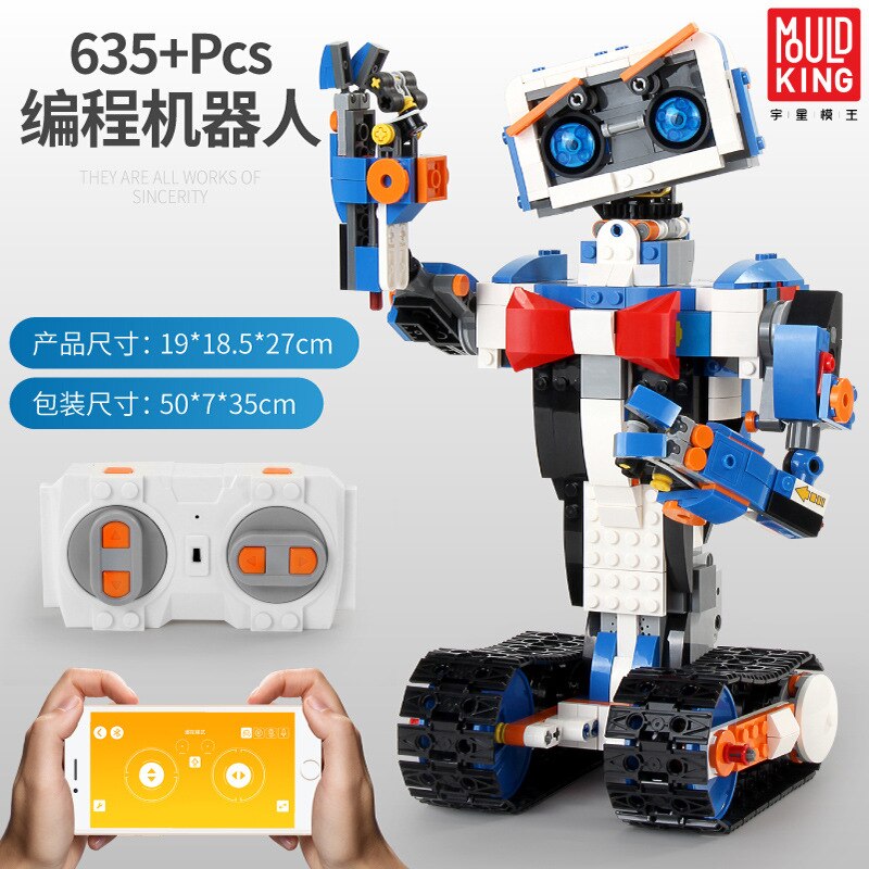 Programming Robot Children's Fun Educational Building Blocks Remote Control Building Block Toy Boy Gift