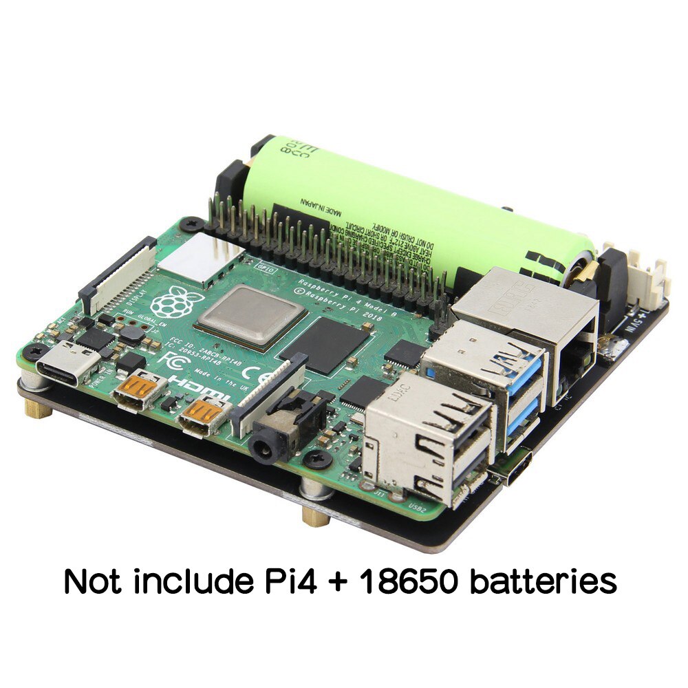 Raspberry Pi 4 Modèle B, Carte D'extension De Batterie Au Lithium